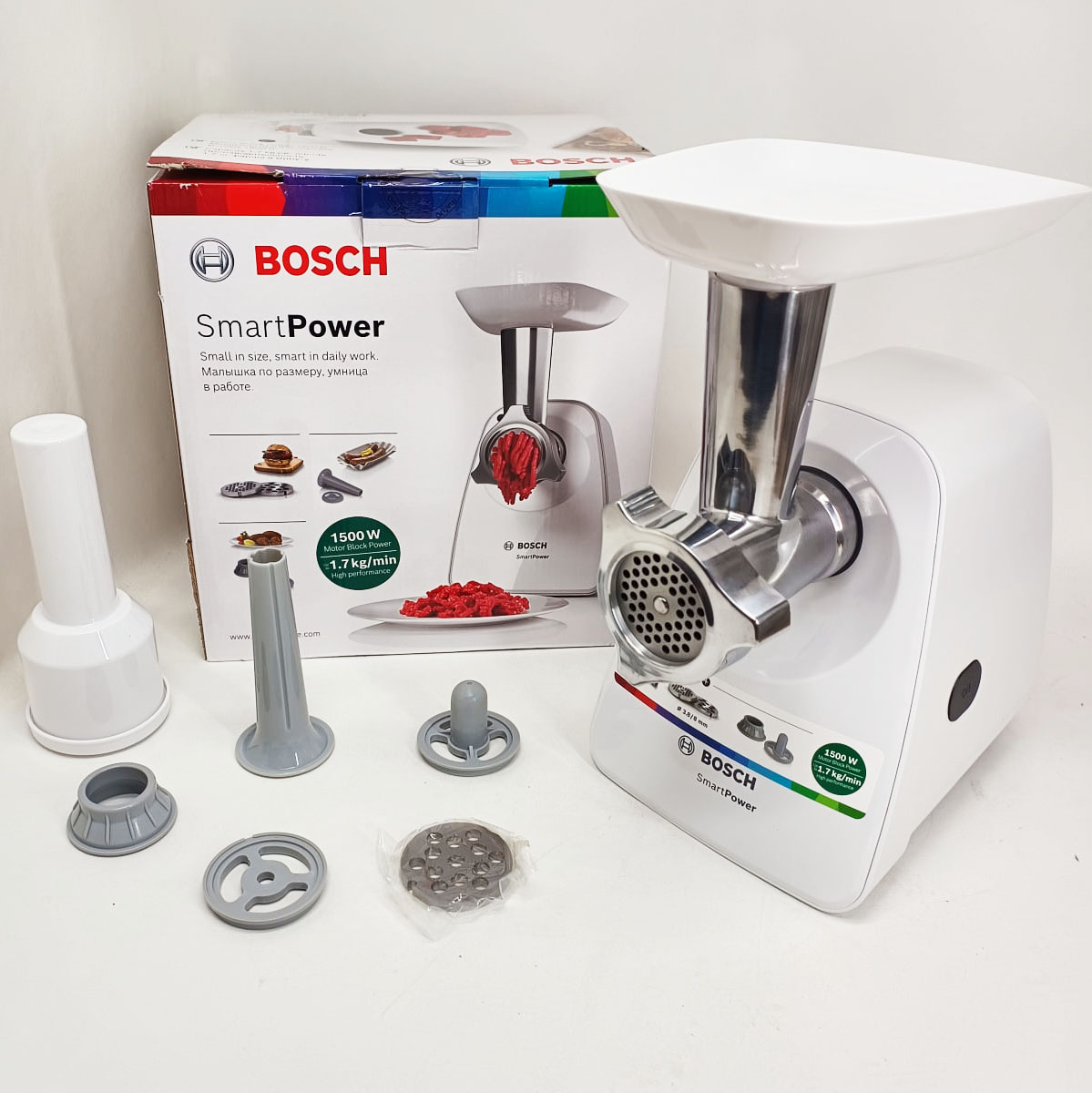 М'ясорубка Bosch SmartPower MFW2520W - Зображення 5