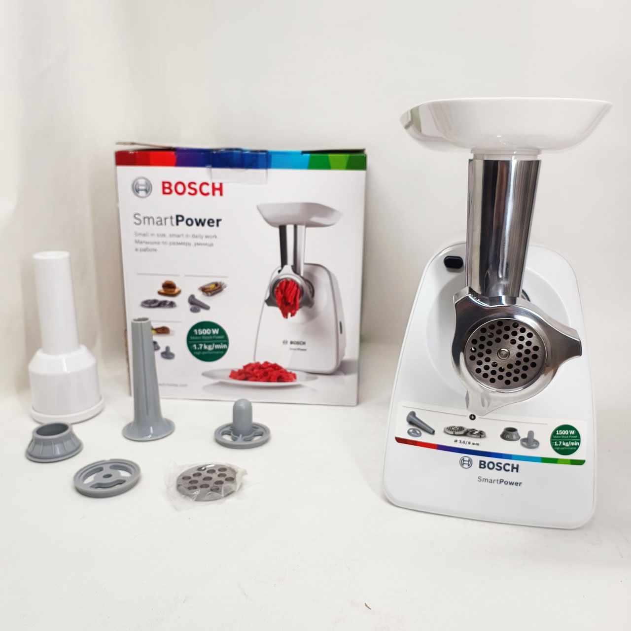 М'ясорубка Bosch SmartPower MFW2520W - Зображення 4