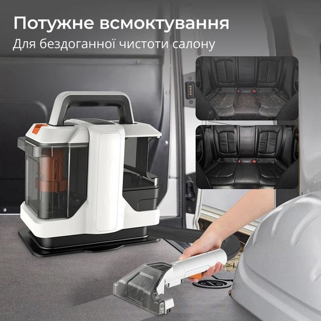 Миючий пилосос для чищення килимів, диванів, салона авто Domotec MS-4415 4200Вт 1080мл - Зображення 6