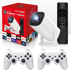 Смарт проектор з 2 джойстиками + пульт, WiFi та Bluetooth, Р30 МАХ Ігровий проектор для дому приставка