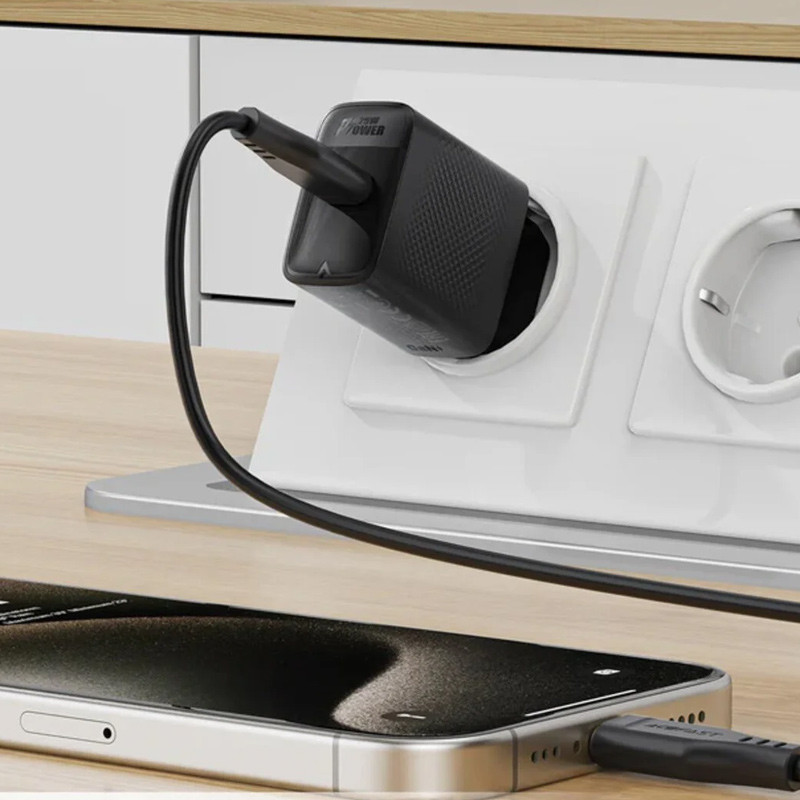Мережевий зарядний пристрій Acefast A104 GaN PD25W (1USB-C) - Зображення 3