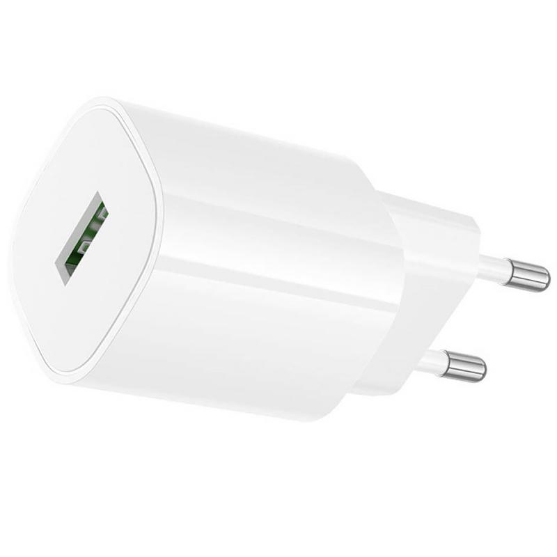 Мережевий зарядний пристрій Borofone BA102A Pudding QC3.0 (1USB-A) + кабель USB to MicroUSB - Зображення 4