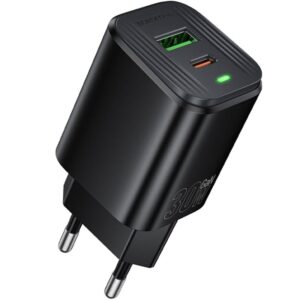 Мережевий зарядний пристрій Borofone BAS85A Star PD30W+QC3.0 (1USB-A/1C)