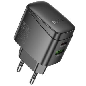 Мережевий зарядний пристрій Hoco CS61A Bright PD30W+QC3.0 (1USB-A/1C)