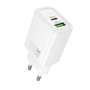 Мережевий зарядний пристрій Hoco N63 Gentle PD30W+QC3.0 (1USB-A/1C)