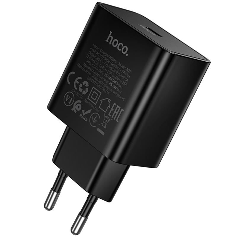 Мережевий зарядний пристрій Hoco N77 Star PD45W (1USB-C) - Зображення 3