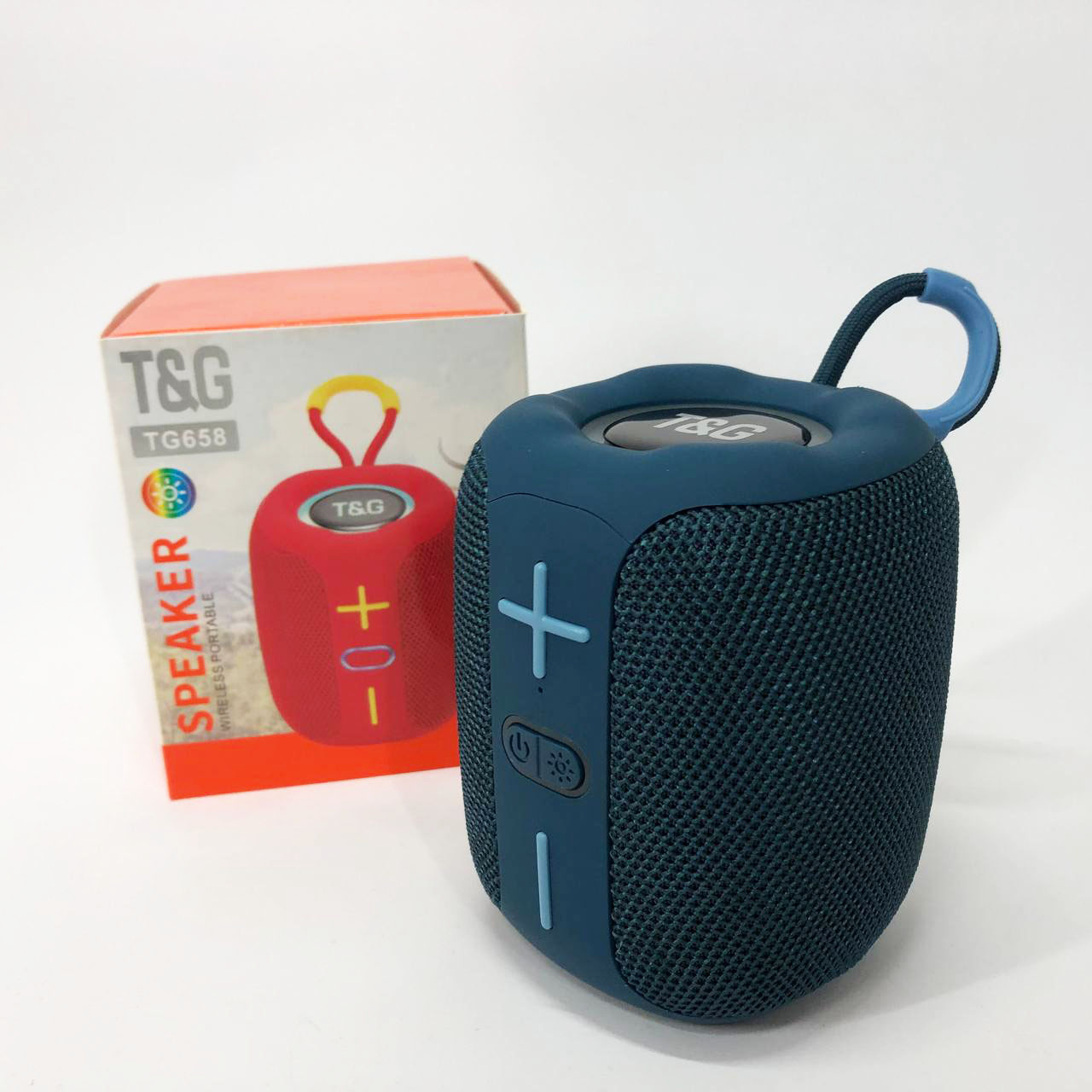 Портативна Bluetooth колонка TG658 8W з RGB підсвічуванням, акумуляторна переносна колонка. Колір: синій - Зображення 2