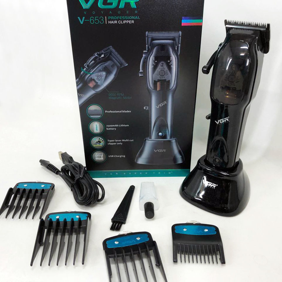 Машинка для стрижки волосся VGR Hair Clipper V-653 Voyager, бездротова електробритва, для дому - Зображення 2