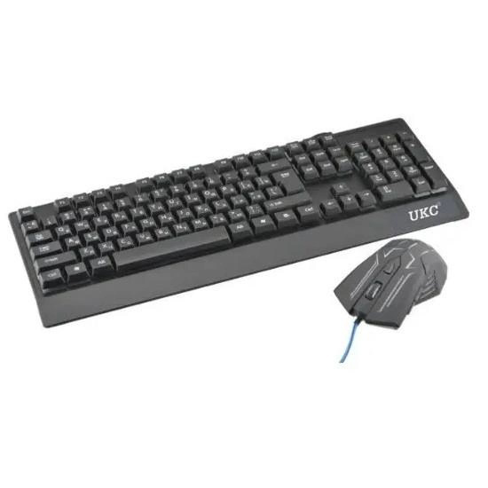 Клавіатура+мишка UKC з LED підсвічуванням від USB M-710, клавіатура ігрова з підсвічуванням та мишкою - Зображення 4