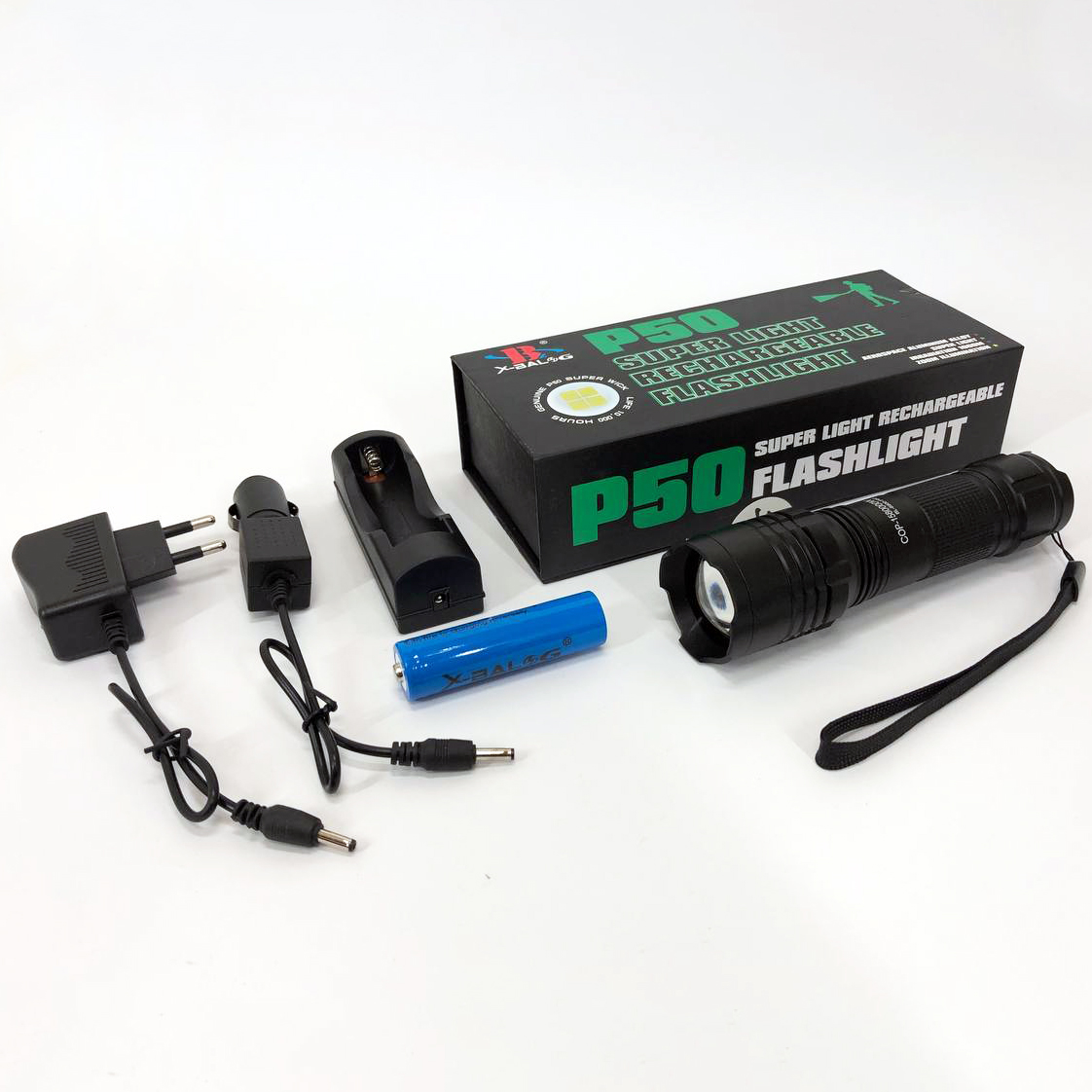 Кишеньковий тактичний ліхтар Bailong BL-8900-P50 акумуляторний ліхтар 12 та 220 Вт, кишеньковий міні ліхтар - Зображення 3