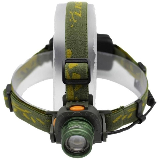 Налобний ліхтар тактичний Bailong BL-1505-602B SENSOR з датчиком руху, Ліхтарик налобний led - Зображення 3