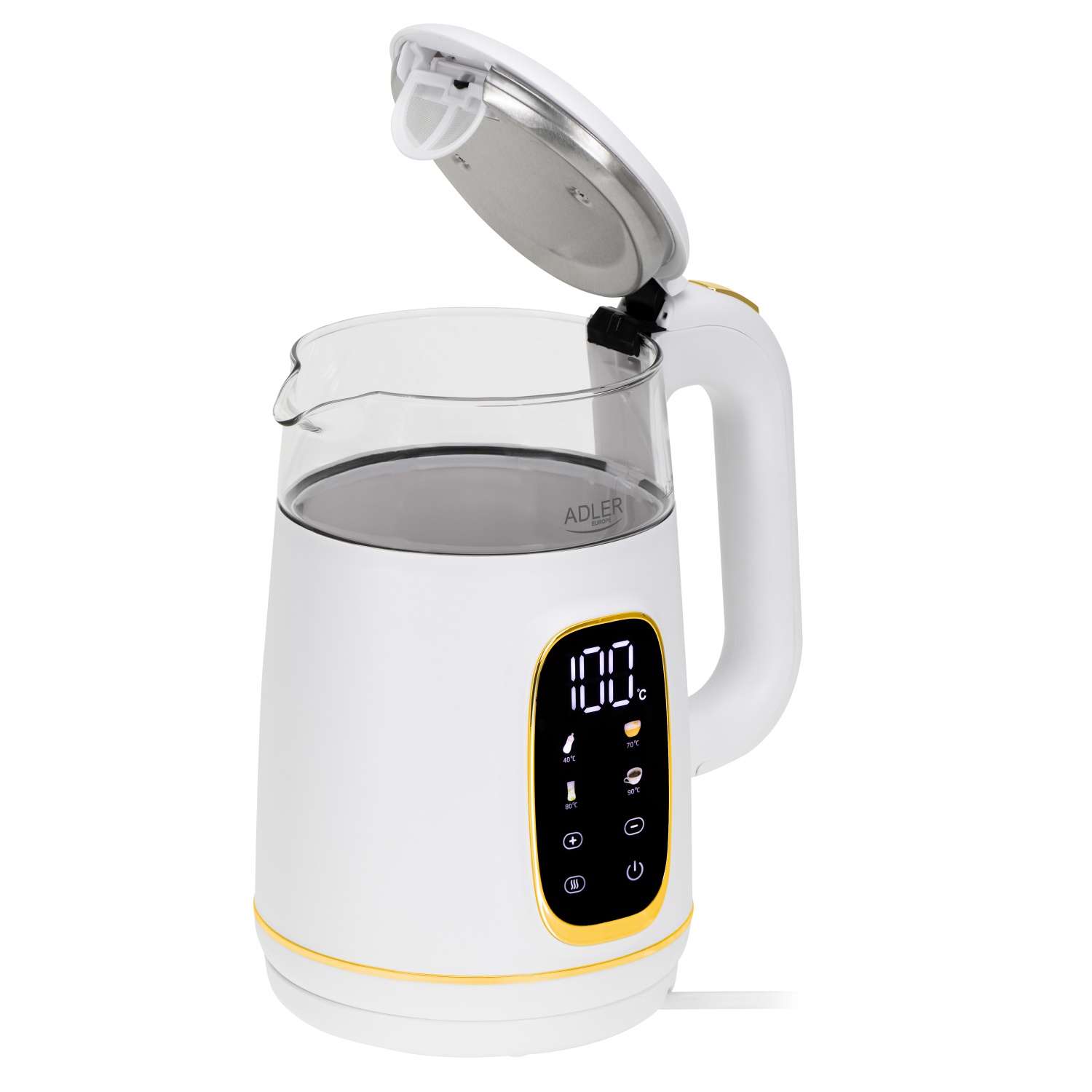 Чайник електричний Adler AD 1305 1.7Л 2200Вт White Gold