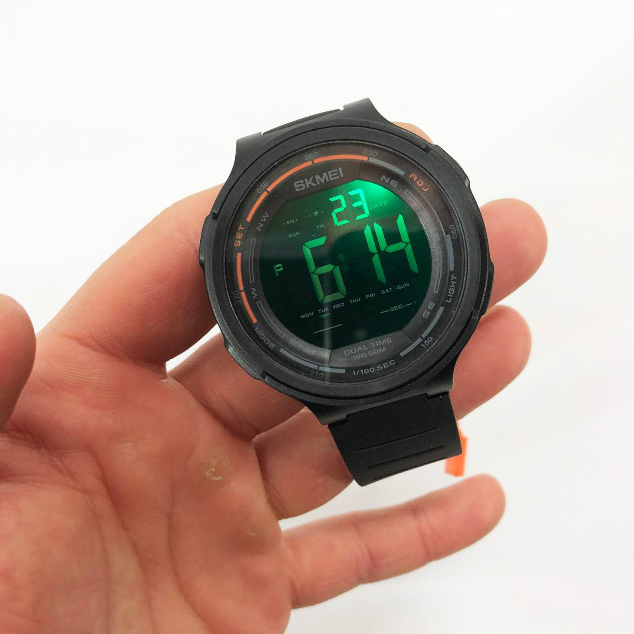 Годинники наручні чоловічі SKMEI 1841BK BLACK, для військовослужбовців, тактичні протиударні. Колір: чорний - Зображення 2