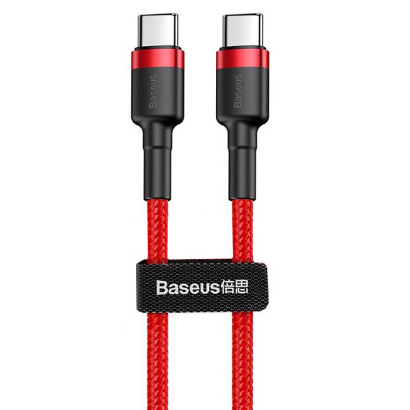 Дата кабель Baseus Cafule Type-C to Type-C PD2.0 60W (2m) (CATKLF-H) - Зображення 2