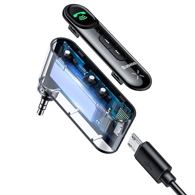 Bluetooth ресивер Baseus BSBA-02 AUX Wireless Audio Receiver (WXQY01) - Зображення 3