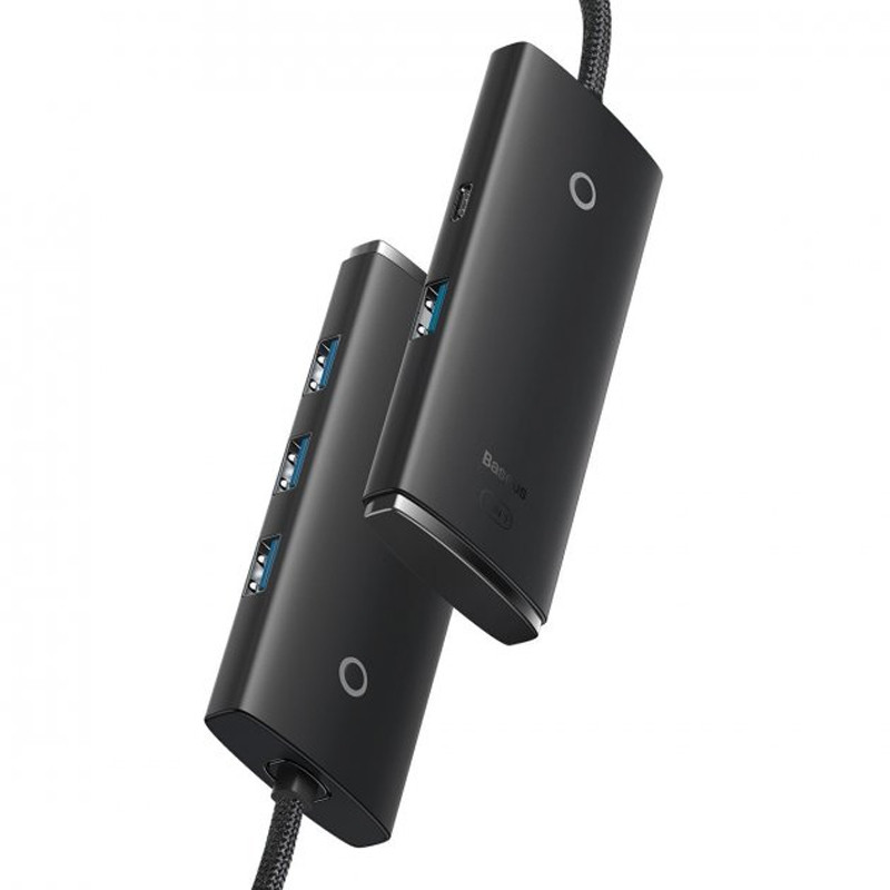 Перехідник HUB Baseus Lite Series 4in1 (Type-C to 4xUSB 3.0) 25cm (WKQX03) - Зображення 3