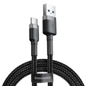 Дата кабель Baseus Cafule USB to Type-C Cable 3A (0.5m) (CATKLF-A)