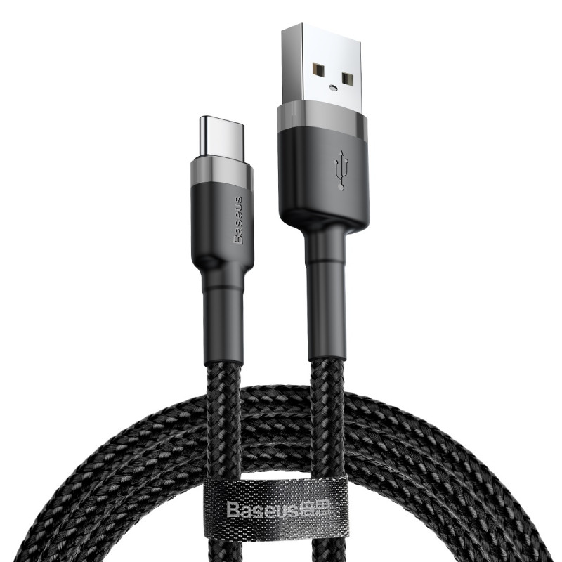 Дата кабель Baseus Cafule USB to Type-C Cable 3A (0.5m) (CATKLF-A)