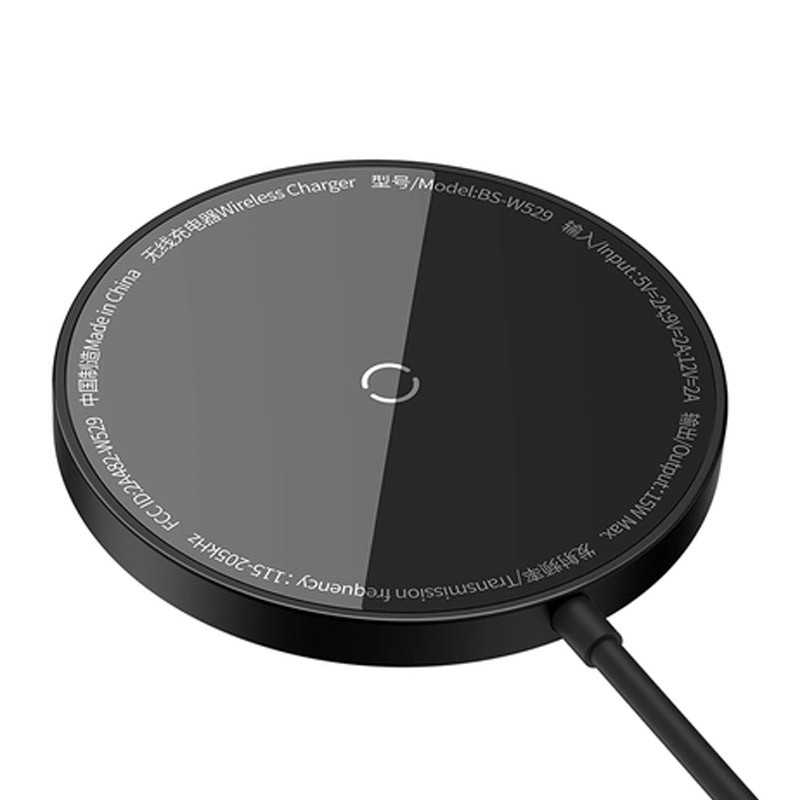 Бездротовий зарядний пристрій Baseus Simple Mini3 Magnetic Wireless Charger 15W (CCJJ0400) - Зображення 2