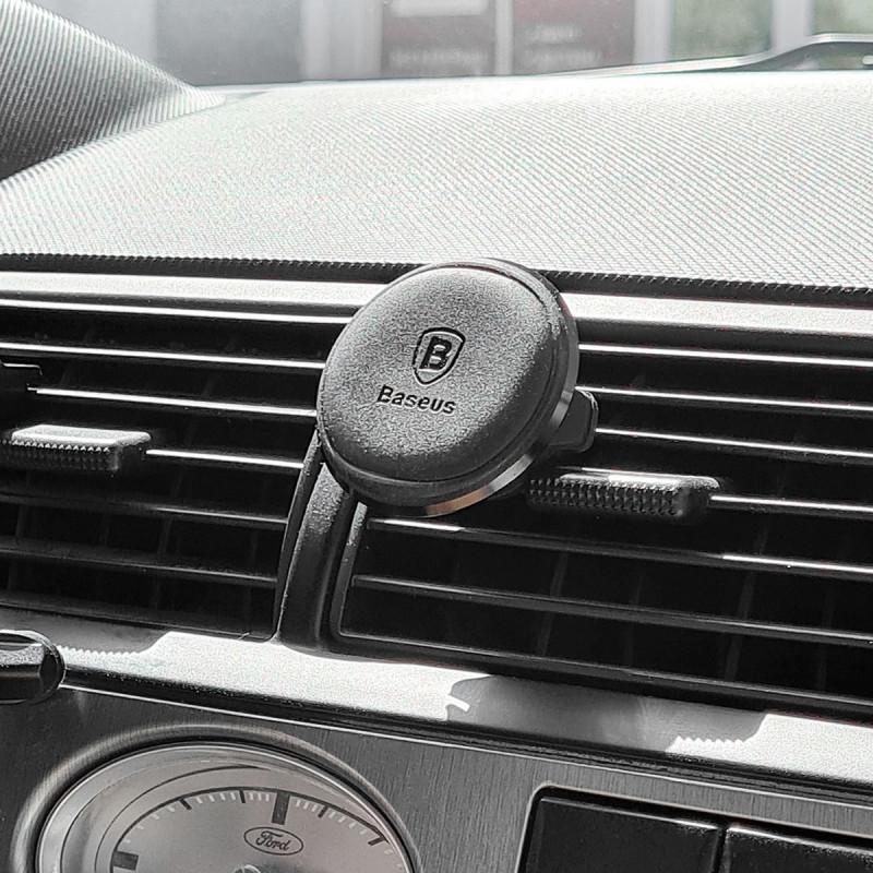 Автотримач Baseus Magnetic OS with cable clip (air outlet) (C40141201113) - Зображення 5