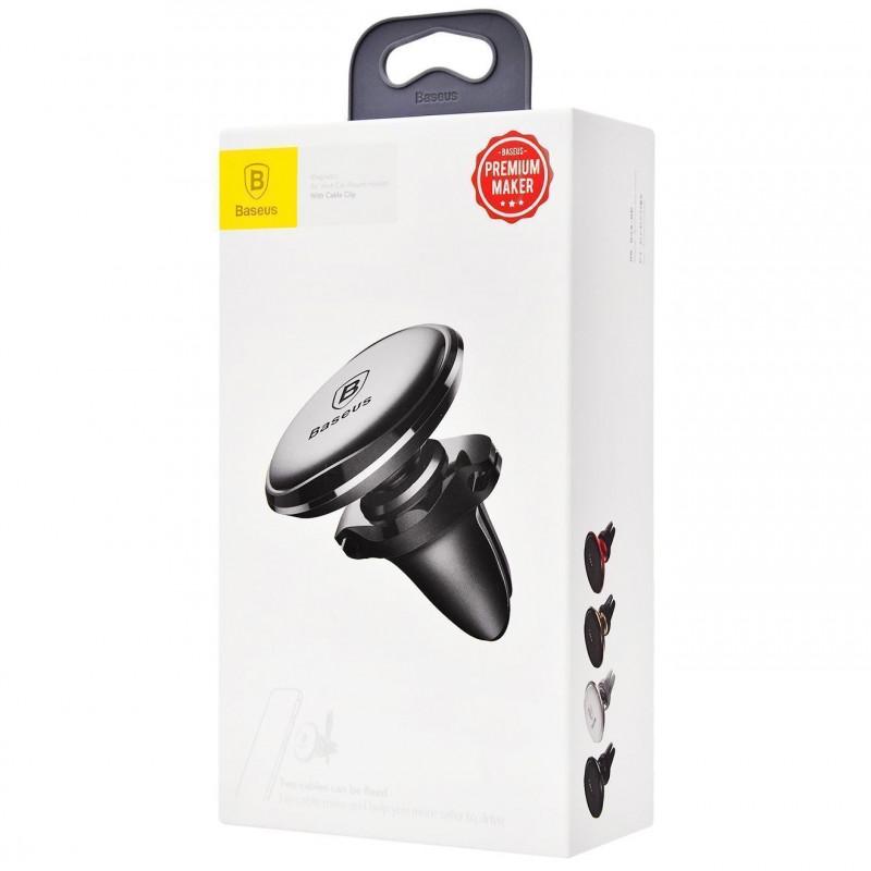 Автотримач Baseus Magnetic OS with cable clip (air outlet) (C40141201113) - Зображення 6