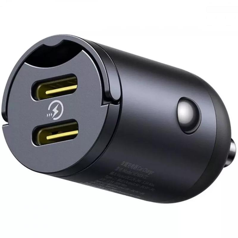 Автомобільний зарядний пристрій Baseus Tiny Star Mini 30W (2USB-C) (C00035001121) - Зображення 3