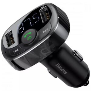 Автомобільний зарядний пристрій FM модулятор Baseus S-09A 10W (2USB-A) (CCMT)
