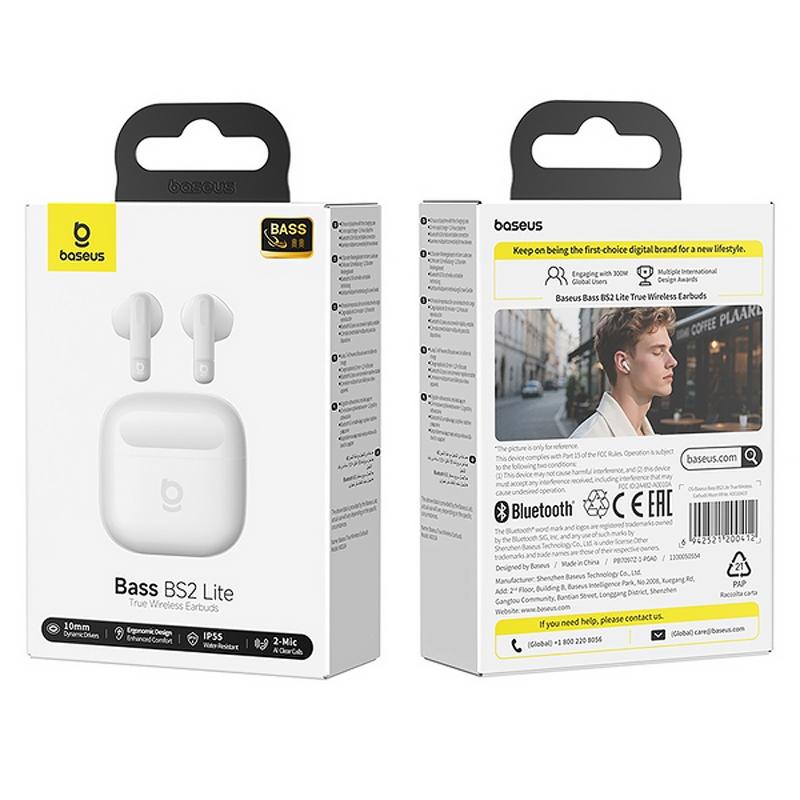 Бездротові TWS навушники Baseus Bass BS2 Lite (A0010A) - Зображення 5