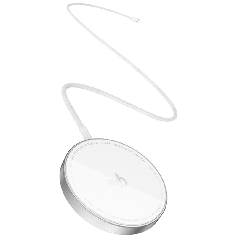 Бездротовий зарядний пристрій Baseus Simple Mini4 Air Magnetic Qi2 15W (P102782) - Зображення 3