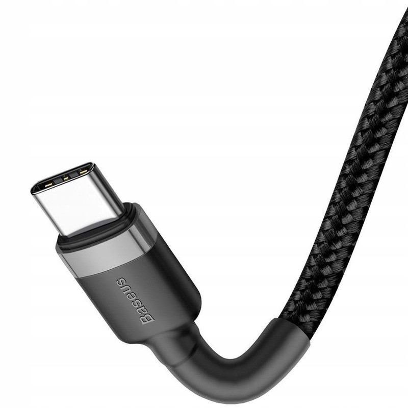 Дата кабель Baseus Cafule Type-C to Type-C PD2.0 60W (2m) (CATKLF-H) - Зображення 3