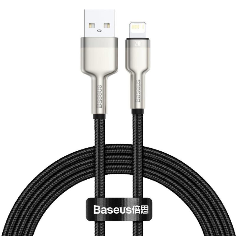 Дата кабель Baseus Cafule Metal USB to Lightning 2.4A (2m) (CALJK-B0)