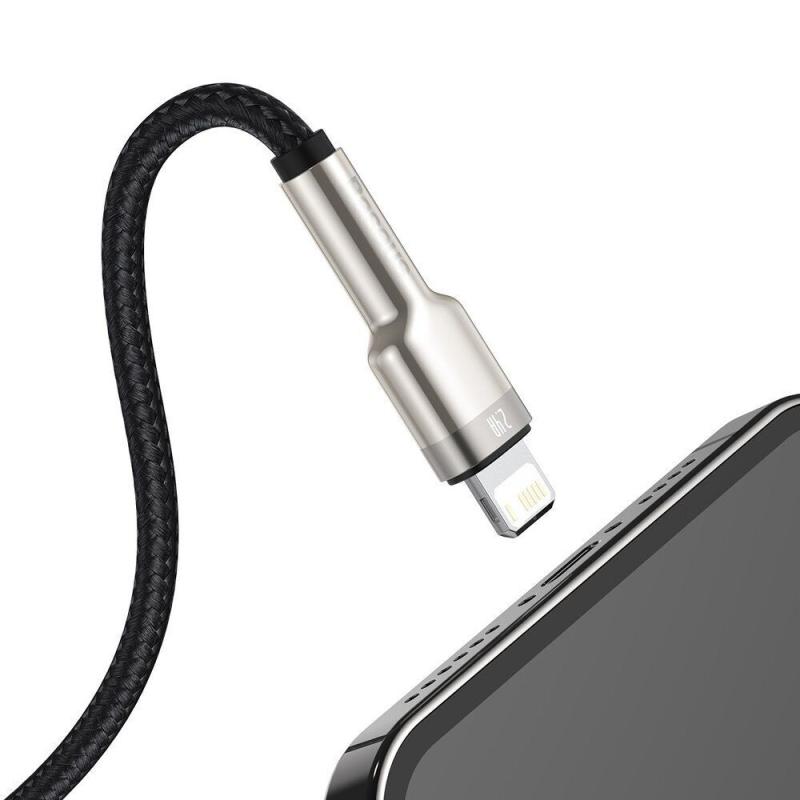 Дата кабель Baseus Cafule Metal USB to Lightning 2.4A (2m) (CALJK-B0) - Зображення 5