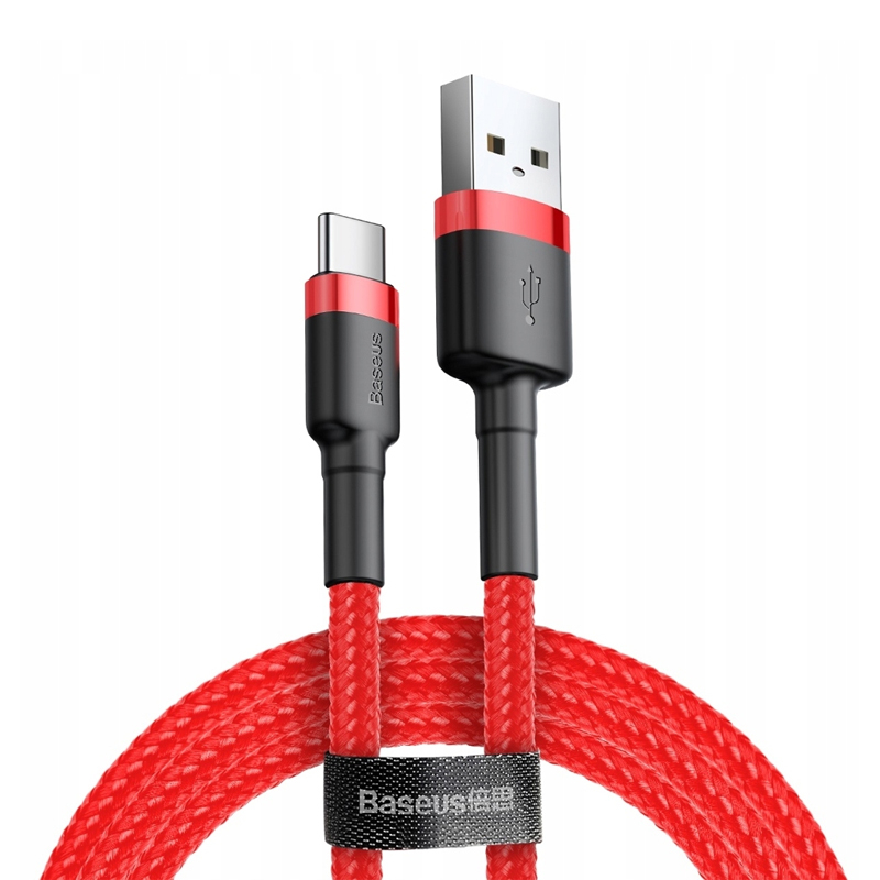 Дата кабель Baseus Cafule USB to Type-C Cable 3A (1m) (CATKLF-B)