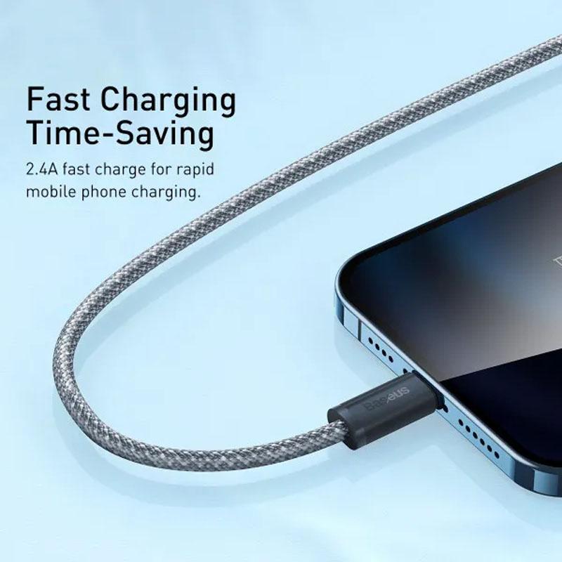 Дата кабель Baseus Dynamic Series USB to Lightning 2.4A (2m) (CALD00050) - Зображення 2