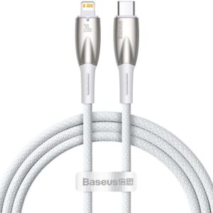 Дата кабель Baseus Glimmer Series Fast Charging Data Cable Type-C to Lightning 20W 1m (CADH000001)