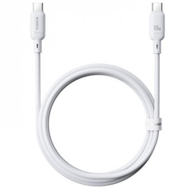 Дата кабель Baseus Silky Series OS Fast Charging Type-C to Type-C 100W (1m) (P10377704) - Зображення 2