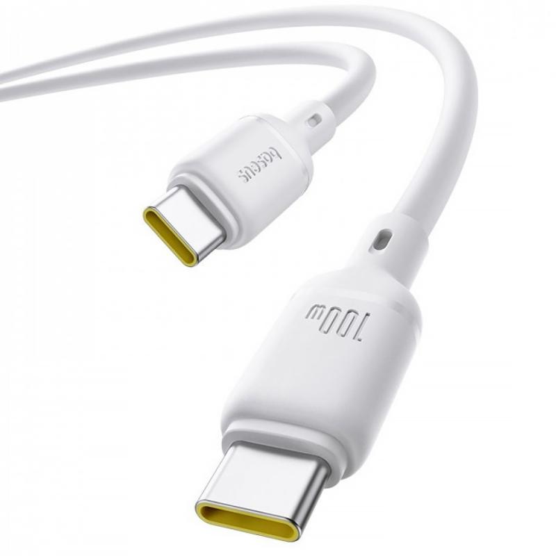 Дата кабель Baseus Silky Series OS Fast Charging Type-C to Type-C 100W (1m) (P10377704) - Зображення 3