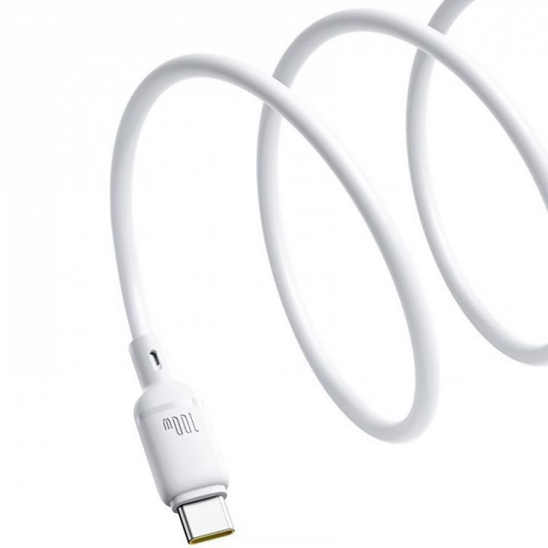 Дата кабель Baseus Silky Series OS Fast Charging Type-C to Type-C 100W (1m) (P10377704) - Зображення 4