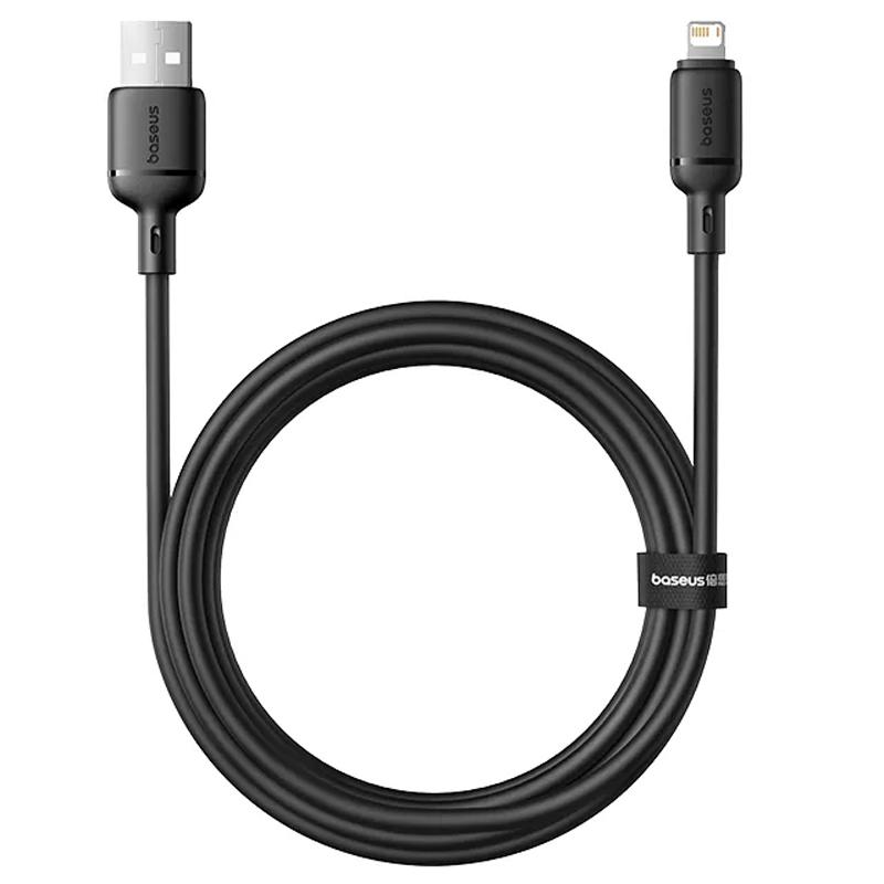 Дата кабель Baseus Silky Series OS Fast Charging USB to Lightning 2.4A (2m) (P1037770) - Зображення 3