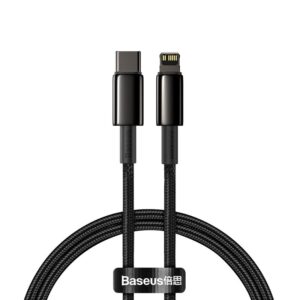 Дата кабель Baseus Tungsten Gold Type-C to Lightning PD 20W (2m) (CATLWJ)