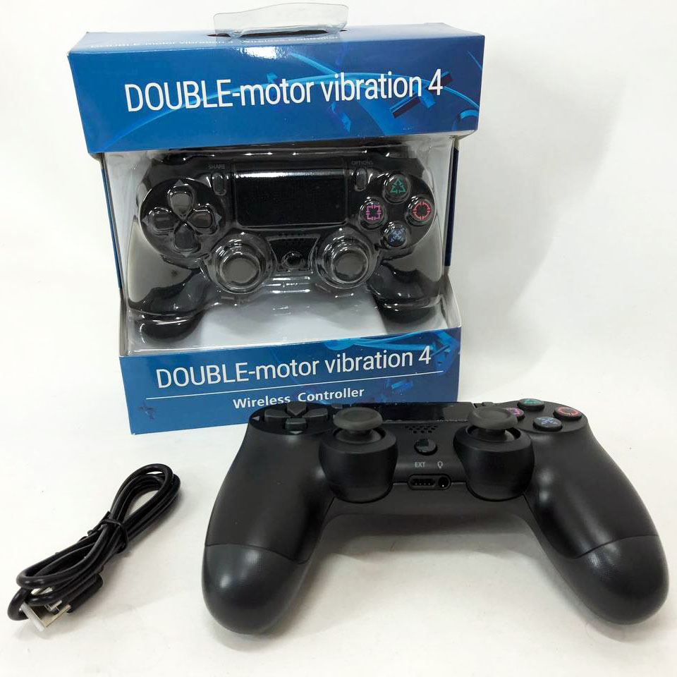 Джойстик DOUBLESHOCK для PS 4, бездротовий ігровий геймпад PS4/PC акумуляторний джойстик Black - Зображення 2