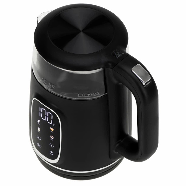 Електрочайник Adler AD 1305 2200Вт 1.7Л Black Silver - Зображення 4