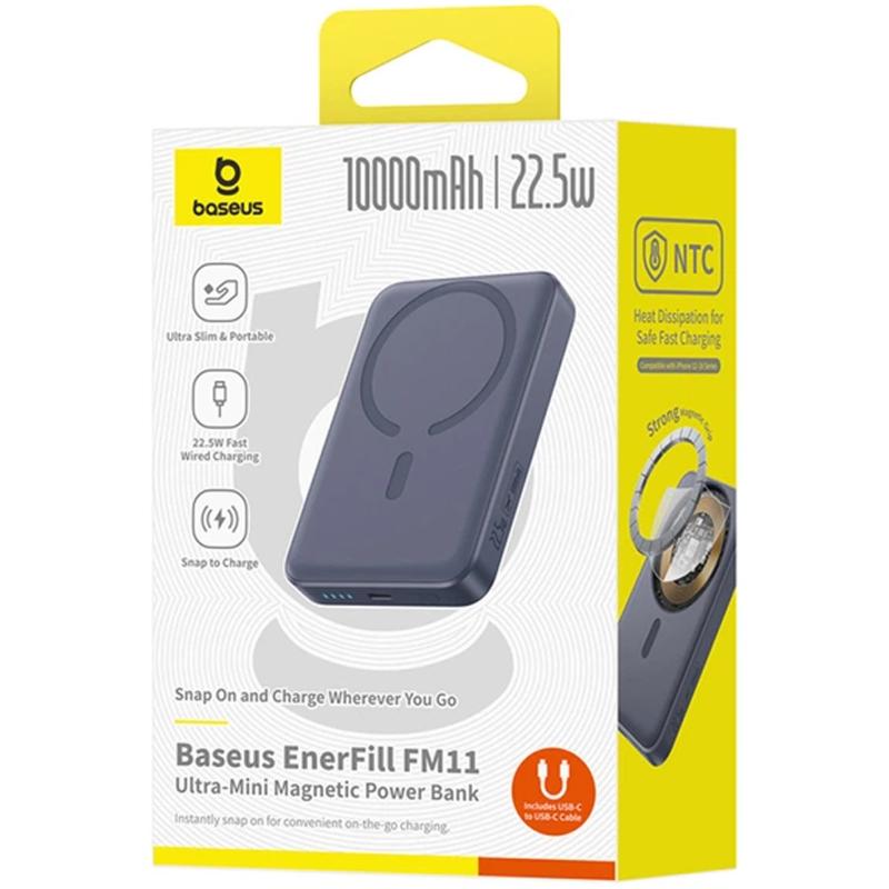 Повербанк Power Bank Baseus EnerFill FM11 Ultra-Mini 22.5W з БЗП 10000mAh (PPFM11-1022) - Зображення 2