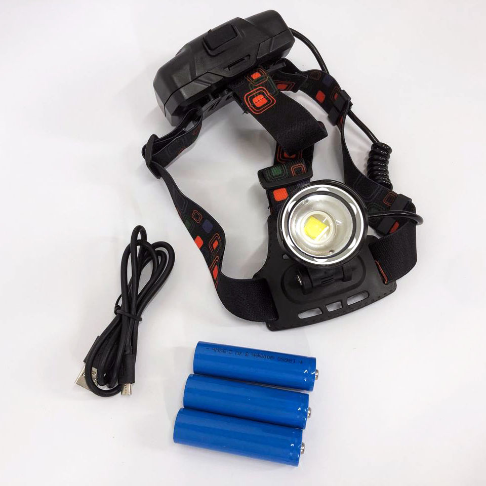 Ліхтар налобний X-Balong XQ-219-HP50 акумуляторний LED zoom з функцією Power Bank 3 режими роботи - Зображення 3