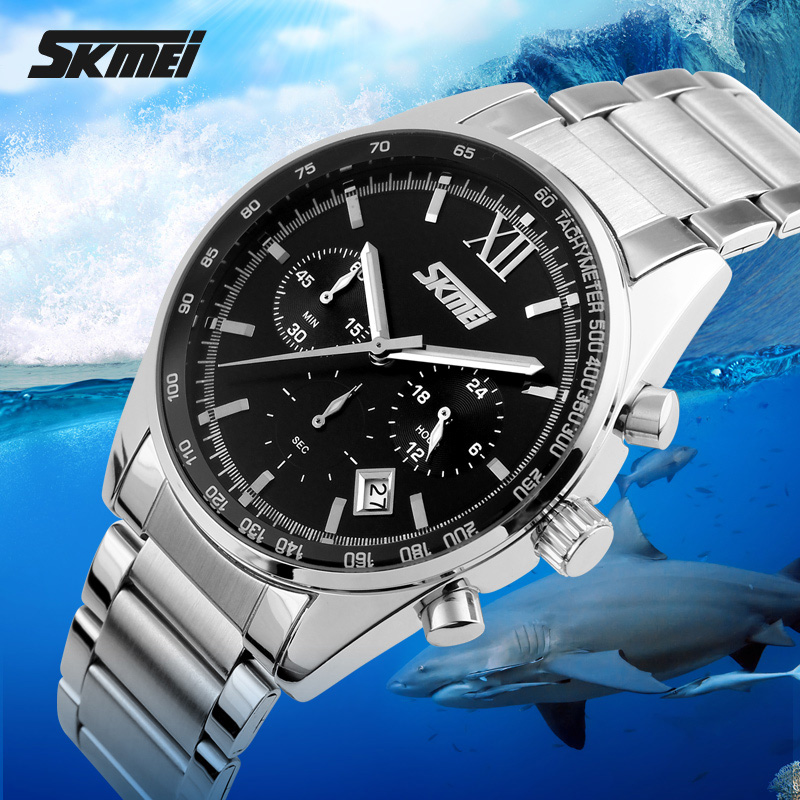 Годинник наручний чоловічий SKMEI 9096BK - Зображення 3
