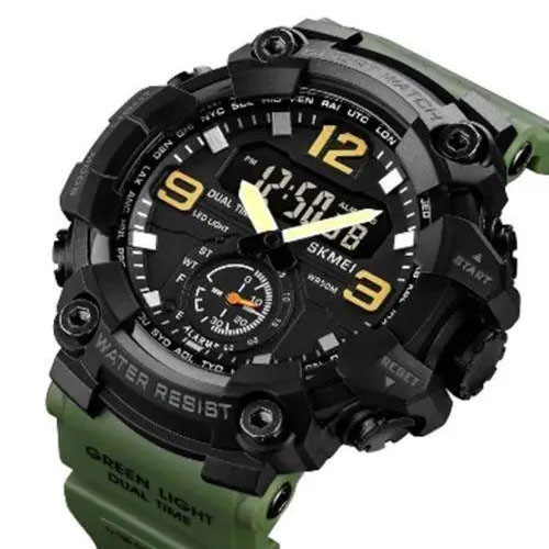 Годинник наручний чоловічий SKMEI 1965AG ARMY GREEN, Годинник армійський оригінал, Годинник спортивний. Колір: зелений - Зображення 5