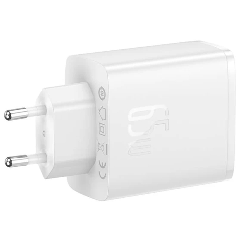 Мережевий зарядний пристрій Baseus Cube Pro Fast Charger PD65W (1USB-A/2C) (P10111404) - Зображення 3