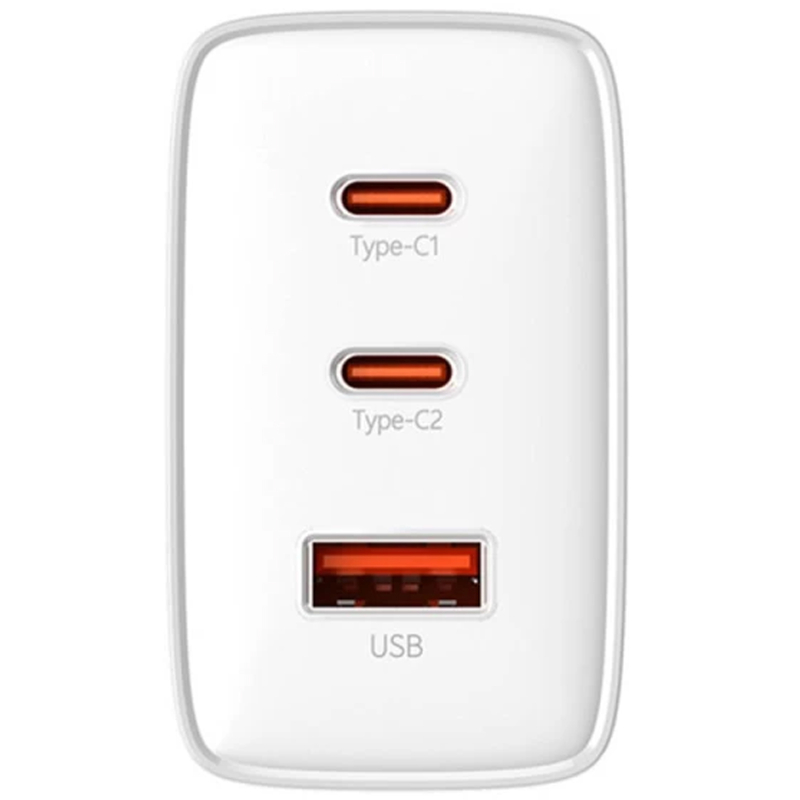 Мережевий зарядний пристрій Baseus Cube Pro Fast Charger PD65W (1USB-A/2C) (P10111404) - Зображення 4