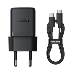 Мережевий зарядний пристрій Baseus Palm Fast Charger 30W (1USB-C) + кабель Type-C to Type-C (P10111605113-01)