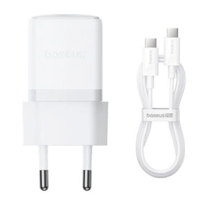 Мережевий зарядний пристрій Baseus Palm Fast Charger 30W (1USB-C) + кабель Type-C to Type-C (P10111605113-01)
